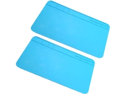 Tapete De Silicone Com Grade Para Reparos Eletrônicos, Pacote Com 2 Unidades | Tapete De Trabalho