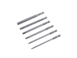YURU 6pcs pontas de parafuso hexagonal magnéticas H2.5 H8 100mm 1/4" haste hexagonal liga de aço S2