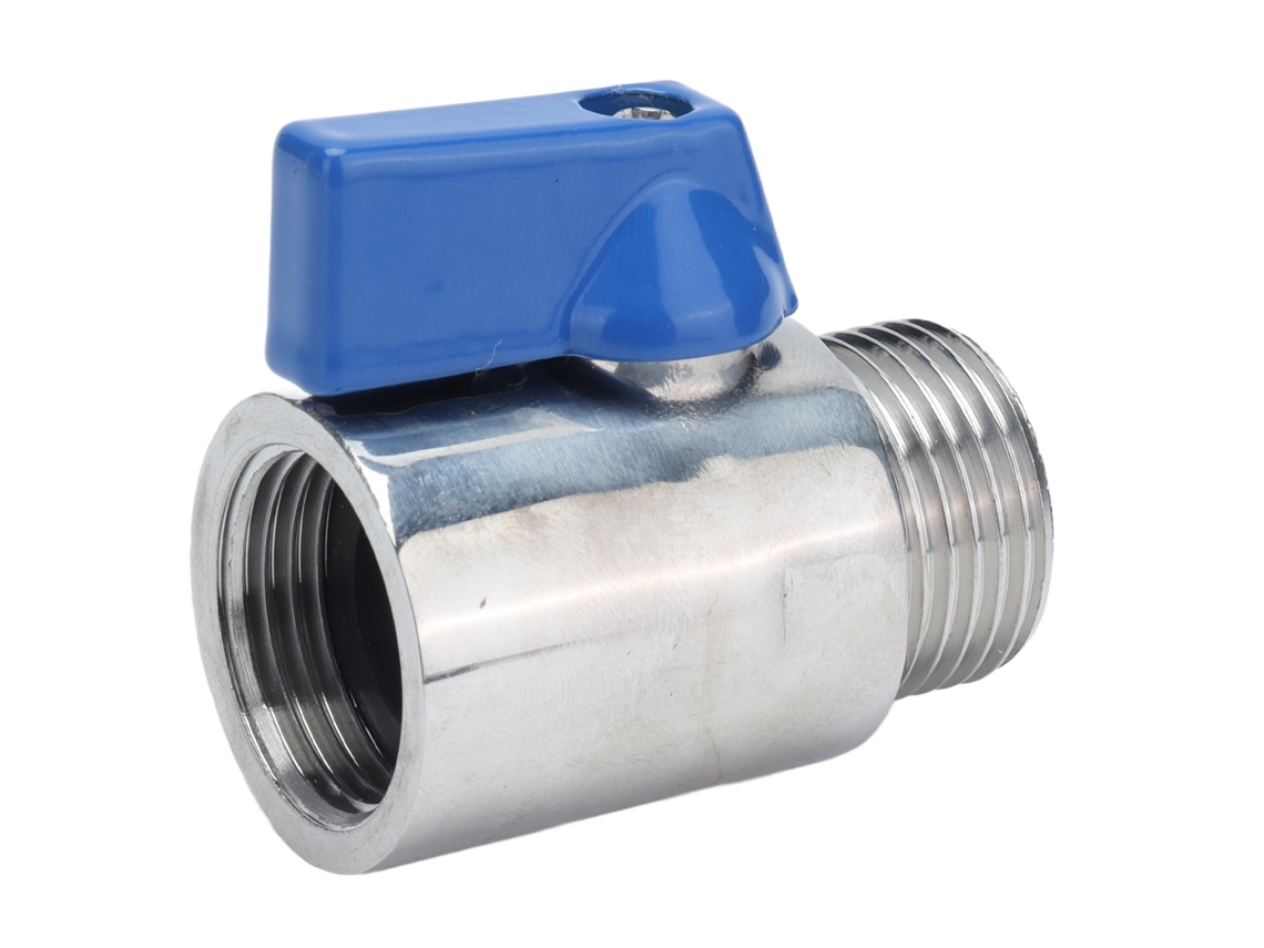 Válvula de Bola Mini 5/8 Polegada Aço Inoxidável 304 S/MARCA