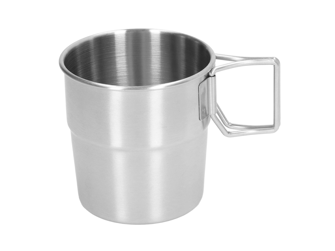 VYLARA Caneca Externa Compacta Com Alça Dobrável, Material De Aço Inoxidável Garante Durabilidade E Lava Louças Seguras Para Facilitar A Limpeza, Ideal Para
