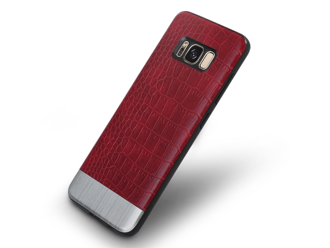 Capa Crocodilo Vermelha para Samsung S8plus EOOCOO