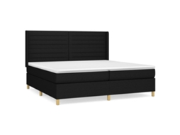 Box Spring Bed, Box Spring Beds Vidaxl Preto Tecido (200 X 200 Cm)