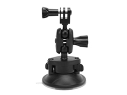 Suction Cup Mount For Action Camera Aluminum Dual Ball Head 360 Degree Rotation Car Windshield Dash Mount Camera Holder For Shooting LAXISCREED