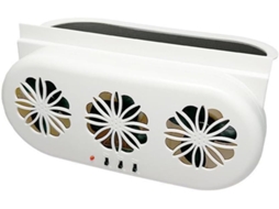 Ventilador De Exaustão Para Carro Com 3 Ventoinhas, Alimentado Por Energia Solar E Usb Ventilador Silencioso Para