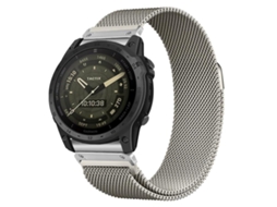 Bracelete para Garmin silicone bicolor com fivela dupla e padrão ocean com laranja estelar XIAOMOYU (26mm)