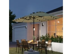 Base para guarda-sol redonda, encharcível, 22 kg, Ø51x28 cm, preto, mastro Ø38/48 mm | ZIWEI STORE