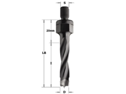 Broca sem escareador - CMT - DR. 344.050.11 - D5x43 - Aço especial de alta resistência