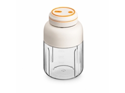 Liquidificador Portátil Elétrico Sem Fios, Copo Laranja 1300 Ml Com 2 Tampas