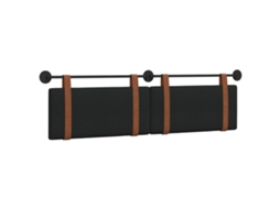 Conjunto 1 Cabeceira Suspensa Vidaxl Preto Couro Sintético (170 X 55 X 5 Cm)