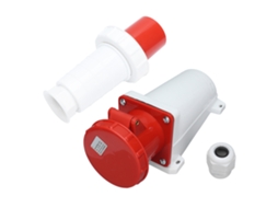 Conector Industrial De Aviação À Prova D'água Ip67, Montagem Em Superfície, 4 Pinos, 3p+e, 380v, 415v, 63a