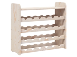 Wine Rack, Wine Racks Vidaxl Marrom Madeira De Pinho (n/a)