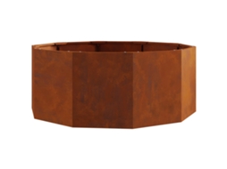 Floreira - Vaso de Jardim Ferro Enferrujado 90 X 90 X 35 Cm HARLANV1