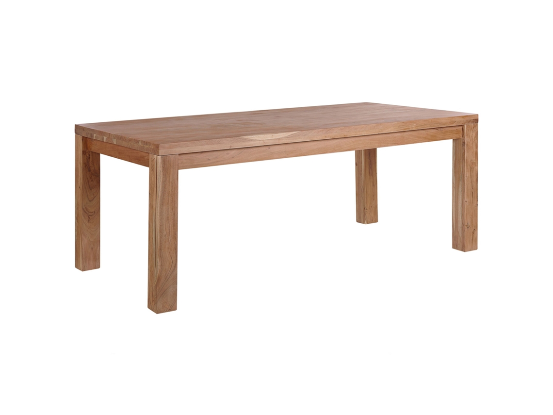Mesa de refeições para 6 pessoas BELIANI Tesa de Madeira de acácia Castanho claro 90x180x78