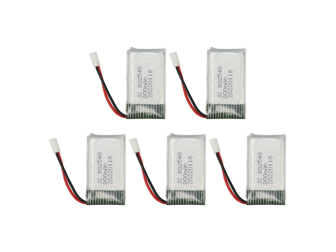 Aetheria 5pcs 802540 800mah Bateria Drone Rc 3.7v para Syma X5c X5 X5sc X5sw M68 K60