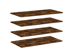 Wall Shelf, Wall Shelves Vidaxl Marrom Madeira Processada (80 X 40 X 1.5 Cm)