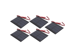 5 Painéis Solar Mini 0.65w 1.5v MARCA