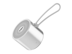 Mini Altifalante Bluetooth Sem Fios Compacto Portátil Compatível Com Telemóveis Som Premium Subwoofer Graves Profundos Cor Prateado