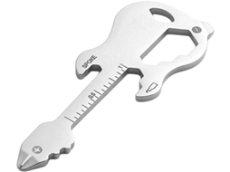 Ferramenta Multifuncional 12em 1em Aço Inoxidável Em Formato De Guitarra, Com Pontas De Chave Fenda, Abridor De Garrafas