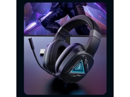 Lurelia Auscultadores Gaming Bluetooth 5.2, Microfone Integrado, Jack 3,5 Mm