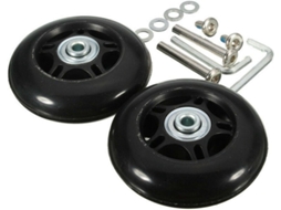 Conjunto de rodas de substituição para malas, 60mm x 24mm, borracha, universal, 2 peças AQUAFORGE