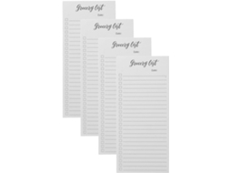 Bloco De Notas Magnético Com Páginas Alinhadas 200 Folhas Para Lista De Cursos Papel 80gsm E Aimant Puissant