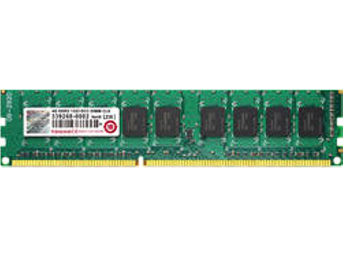 Memória RAM DDR3 TRANSCEND TS512MLK72V3N (1 x 4 GB - 1333 MHz - CL 9)