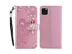 Capa Inch Para Iphone 13 Pro Pele Sintética Rosa