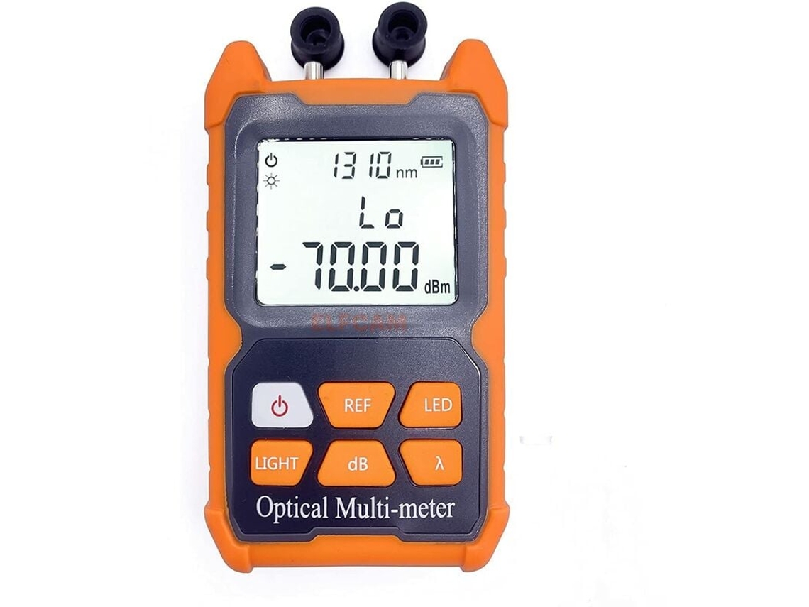 Multímetro Óptico Portátil E 200 Com Fotômetro E Vfl, Faixa De Teste 70 Dbm A 6 Dbm Aquaforge