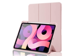 2026-funda Smartcase Tech-protect Para Ipad 10.9 2022 Rosa Resistente E Leve Com Função De Acordar