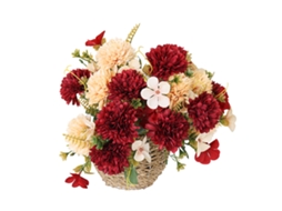 Arranjo de Flores Artificiais com Crisântemo e Peônia LAXISCREED