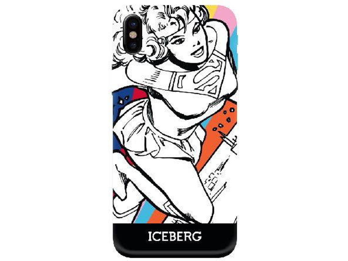Capa iPhone X, XS ICEBERG Soft Comics Supergirl Branco