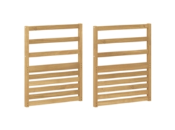 Vidaxl Módulo De Braços 2 Pcs Branco 59 X 4 X 73 Cm