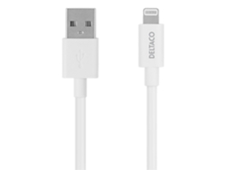 Cabo Iplh Telemóvel Usb DELTACO Branco