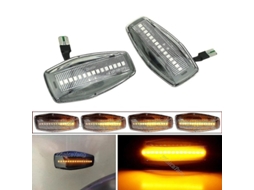 Luz Lateral Led Pisca Dinâmico Par Hyundai Tucson Elantra Sonata Kia Rio Sportage Cristal Dinámico