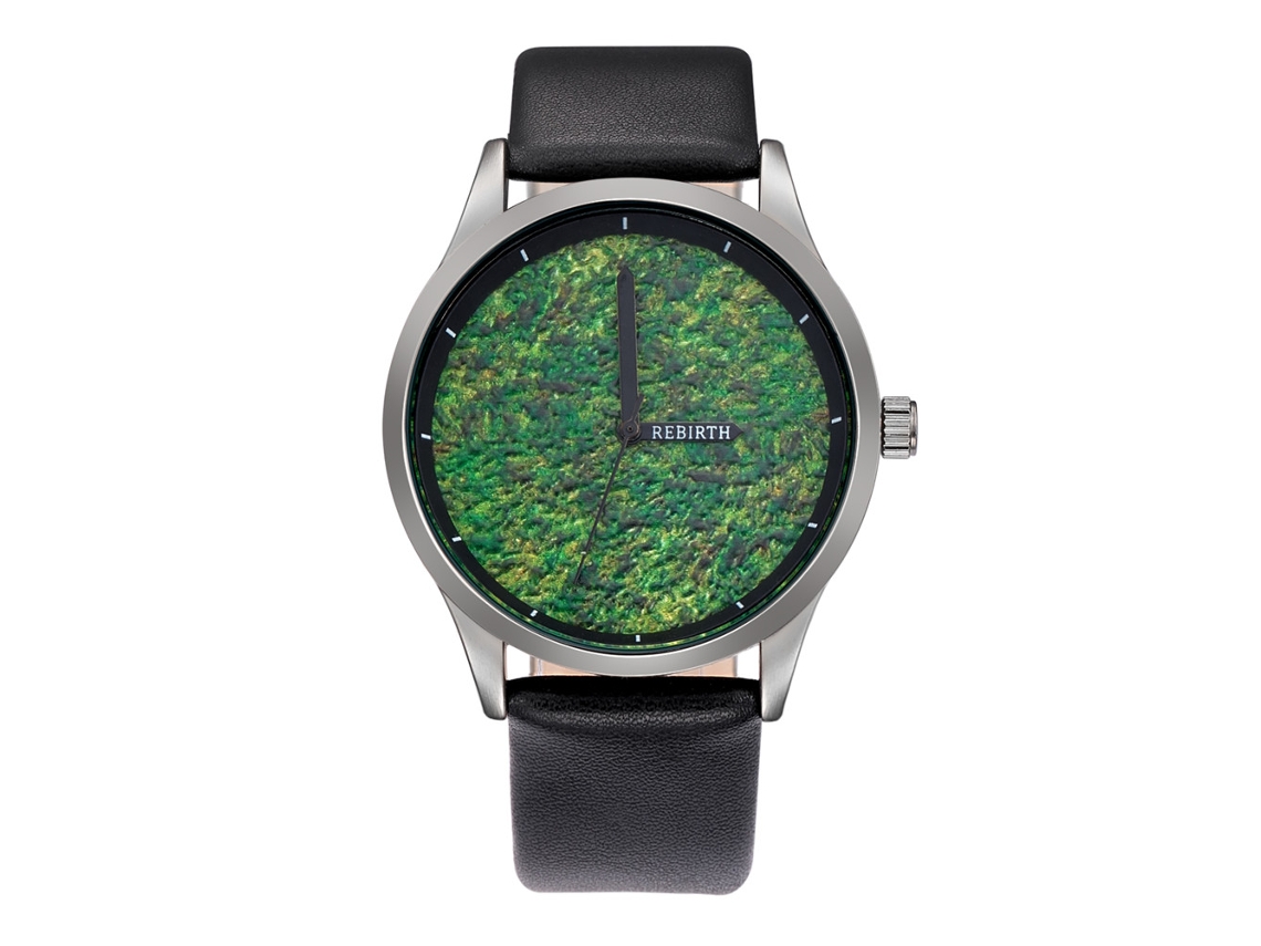 Reloj Casual Unisex Con Movimiento De Cuarzo Y Correa De Pu (negro+verde)