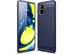 Capa + Película Samsung Galaxy A71 HFS-HOUSE Carbone Azul
