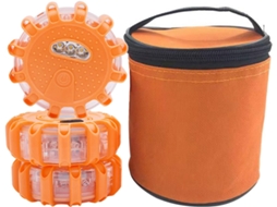 Farol Giratório Led Básico, Luzes De Reboque Led Sem Fio À Prova D Água, Farol Giratório Laranja Alimentado Por Bateria