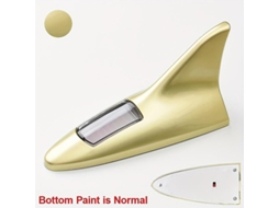 Antena Solar Shark Fin Com Luz De Aviso Led Para Segurança Na Direção - Marca Jdm Racing Dourado