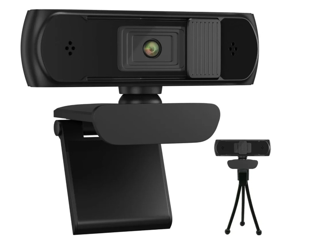 Webcam Yizhood S2 500 Full Hd 1080p 5 Megapixels Foco Automático Adequado Para Pc Laptop Desktop Mac Videochamada Conferência Preto