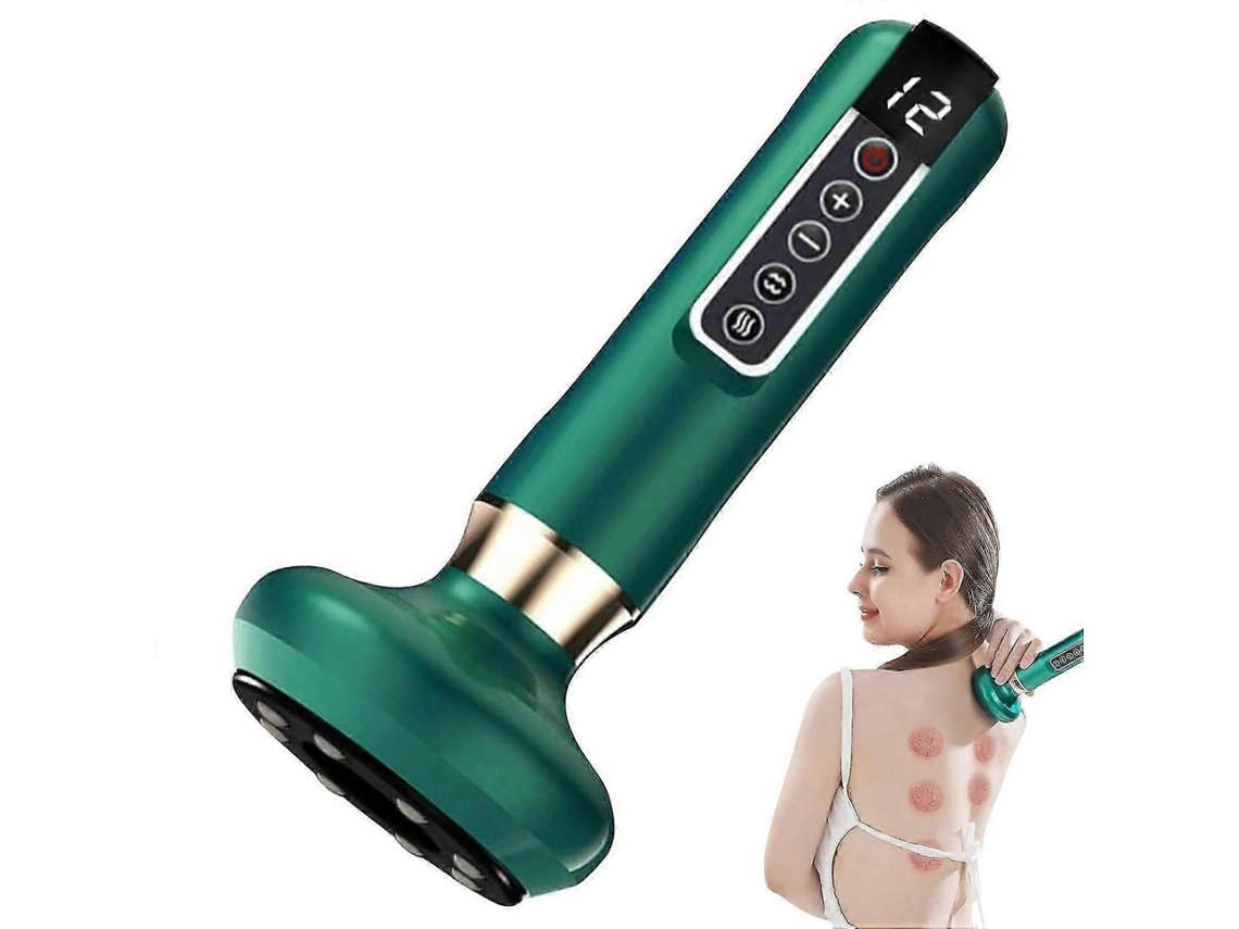 Massageador Inteligente Anticelulite, Terapia de Ventosaterapia Infravermelha Gua Sha com 12 Modos, Máquina Elét Rica Escultura Corporal para U GOKOCO