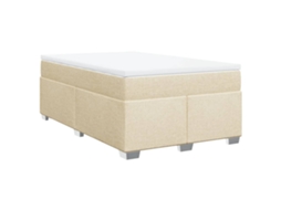 Box Spring Bed, Box Spring Beds Vidaxl Creme Tecido (120 X 190 Cm)