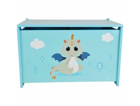 Baú FUN HOUSE Leon The Dragon Madeira 40 X 58 X 36 Cm