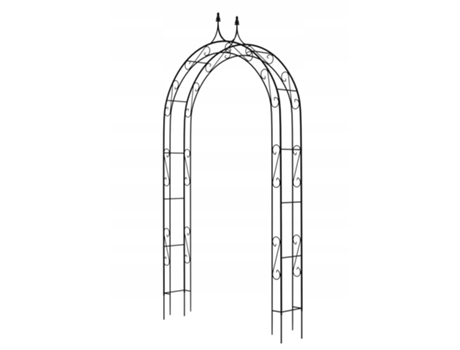 Pérgola de Jardim Arco Metálico para Flores Rosas Trepadeiras 281 cm Suporte Kadax