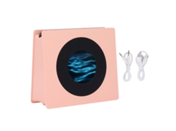 Ats altavoz de Ruído Branco com Despertador, Luz Noturna e Tela Hd, Lâmpada de Mesa de Noite Rosa