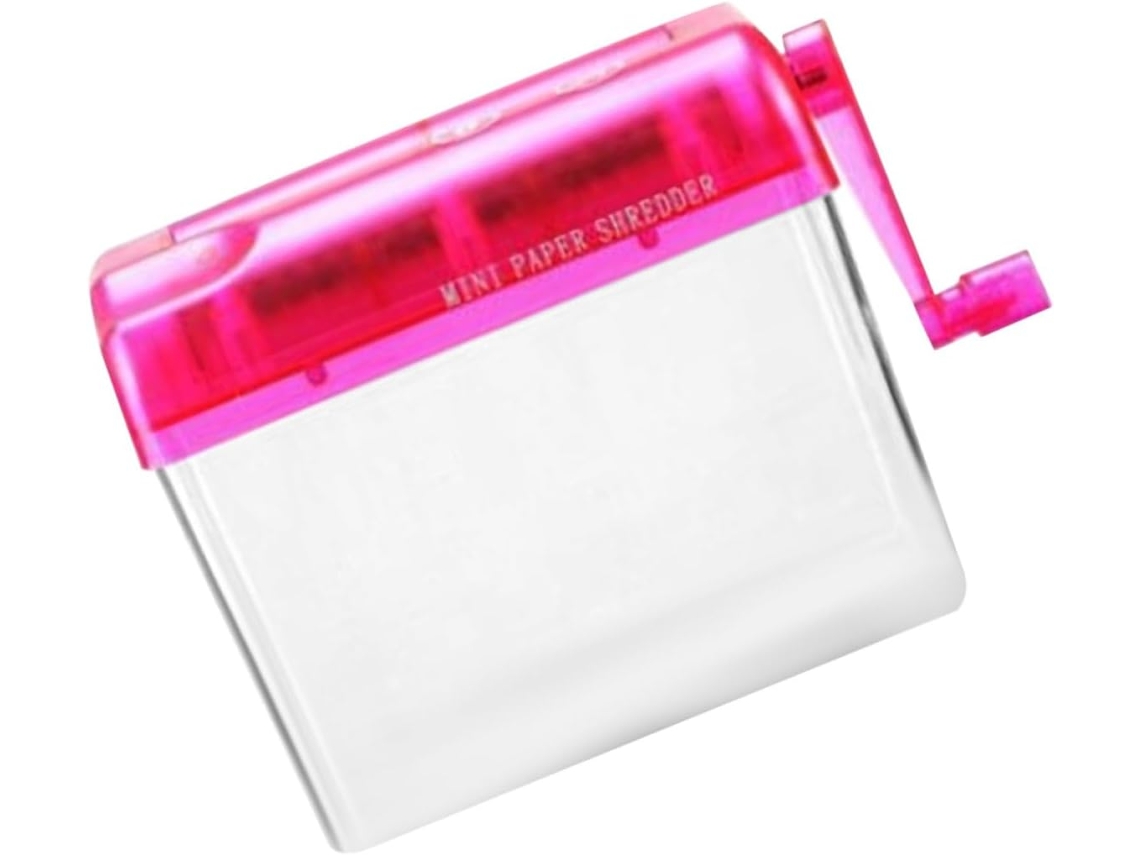 Destructeur De Documents Manuel De Bureau Compact Pratique Manivelle, Broyeur De Table Pour