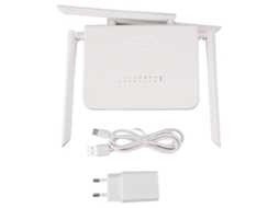 Aetheria roteador Sem Fio 4g Lte 300mbps com 4 Antenas Slot Sim Hotspot para 32 Usuários
