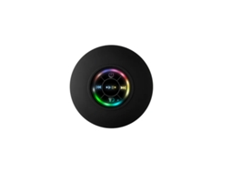 Caixa De Som Portátil À Prova Dágua Bluetooth Para Chuveiro Ventosa, Luz Led, Efeito Sonoro 3d Preto Outros Caixas De Som SUNNY SPACES