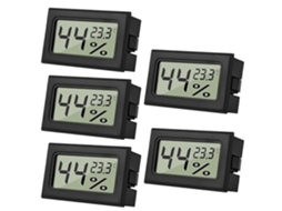 Mini Termômetro E Higrômetro Digital Lcd Para Ambientes Internos, Ideal Para Répteis, Escritórios, Cozinhas E Incubadoras.