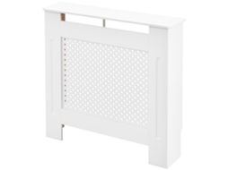 Cobertura De Radiador De Mdf Para Com Prateleira Estilo Moderno 78x19x82 Cm Branco
