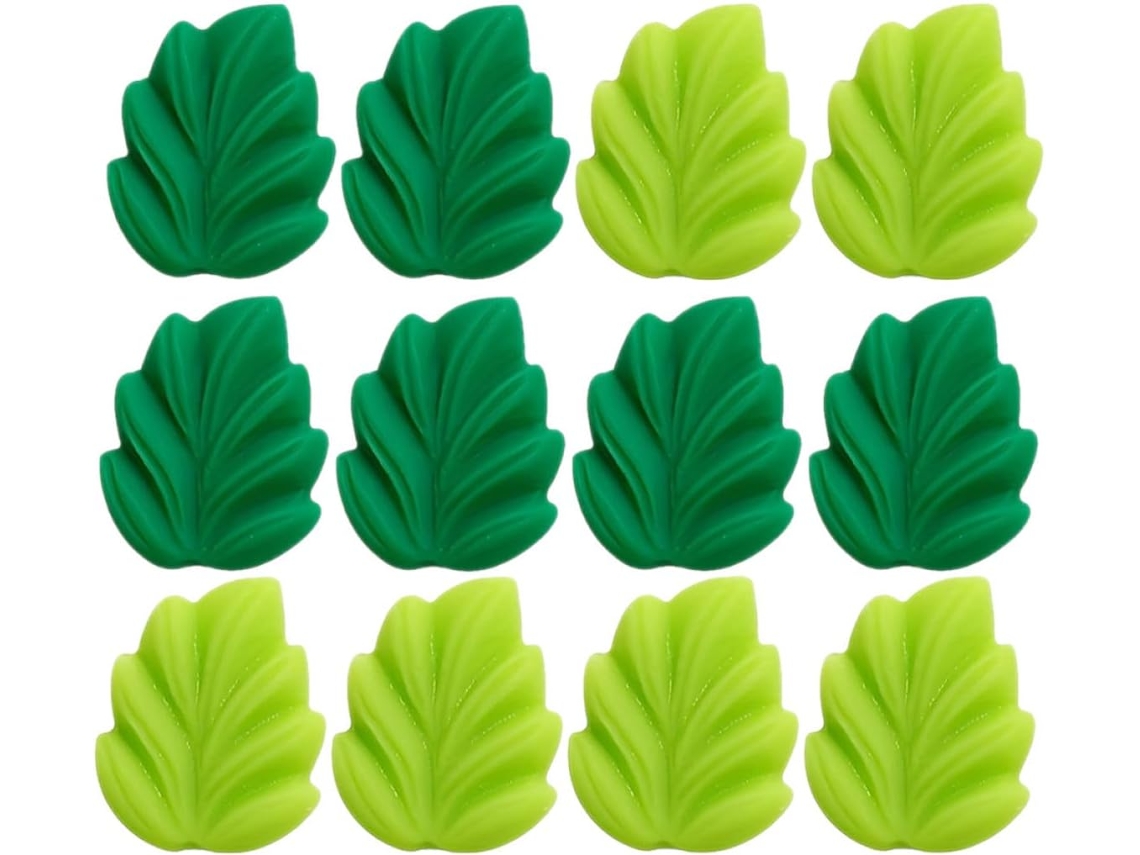 Alfinetes Decorativos Em Formato De Folha Beauvorty, 20 Peças, Resina E Metal